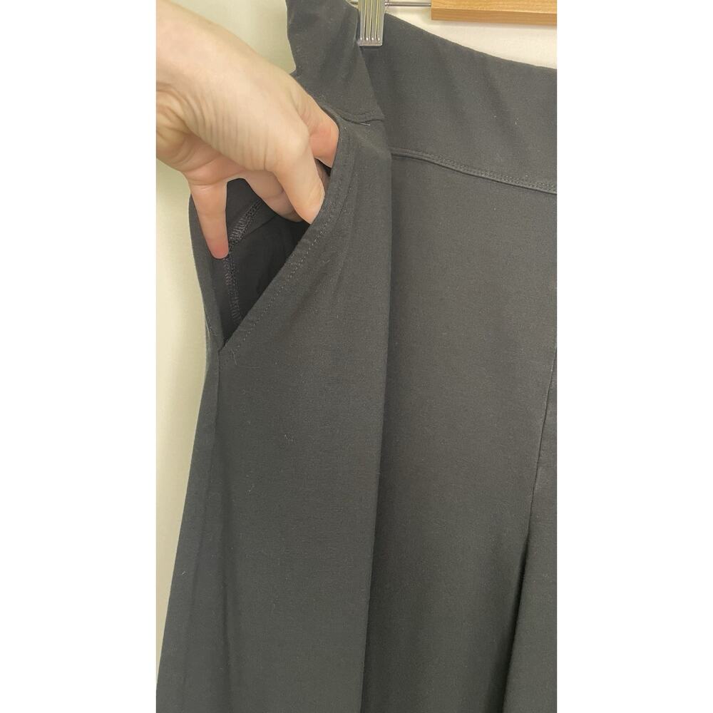 J Jill Seamed Full Leg Wide Pants Wearever Collection Capsule Pull On Black XL - Picture 5 of 11